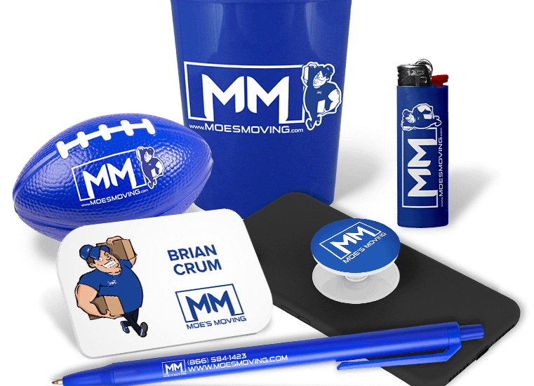 Moe's Moving Promotional Product Showcase