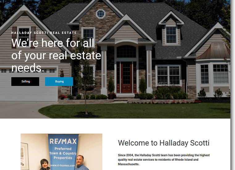 Halladay Scotti Custom Website