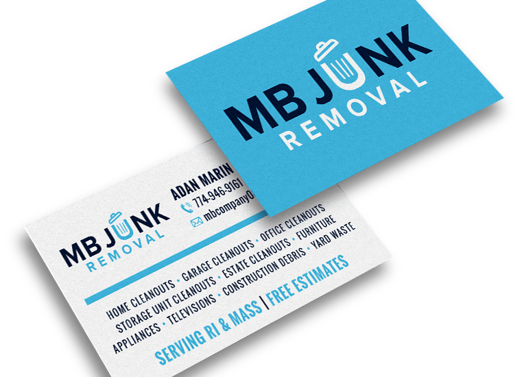 MB Junk Removal Custom Business Cards
